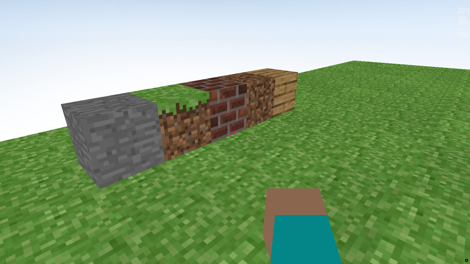 Capture d'écran du jeu Mini-Minecraft