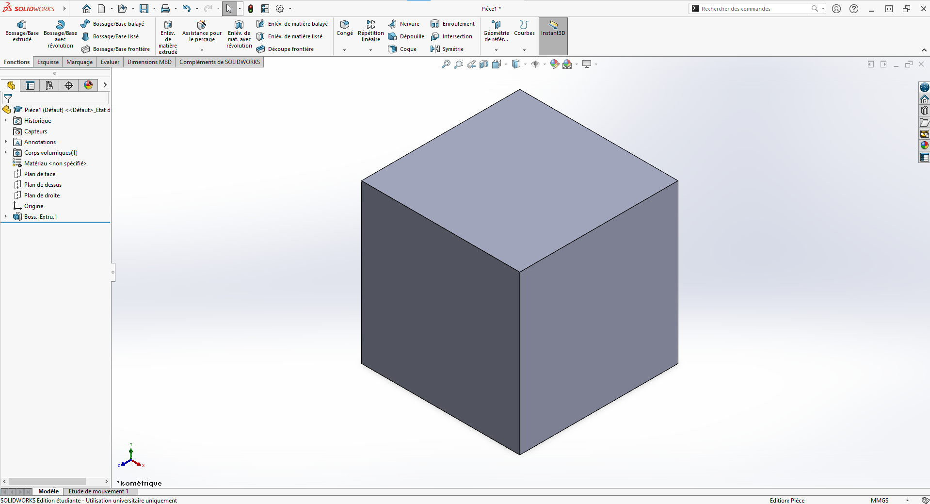 Mini-Minecraft - Interface de construction