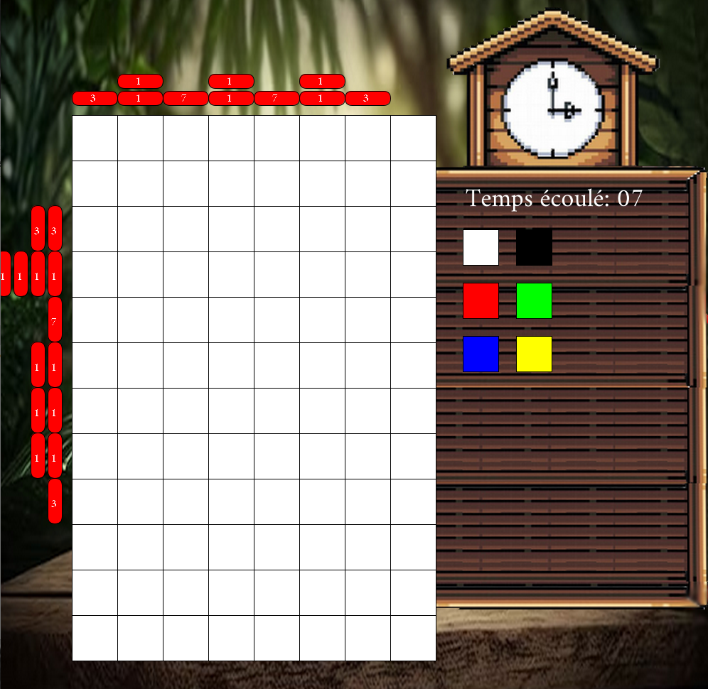 Capture d'écran du jeu Nonogramme