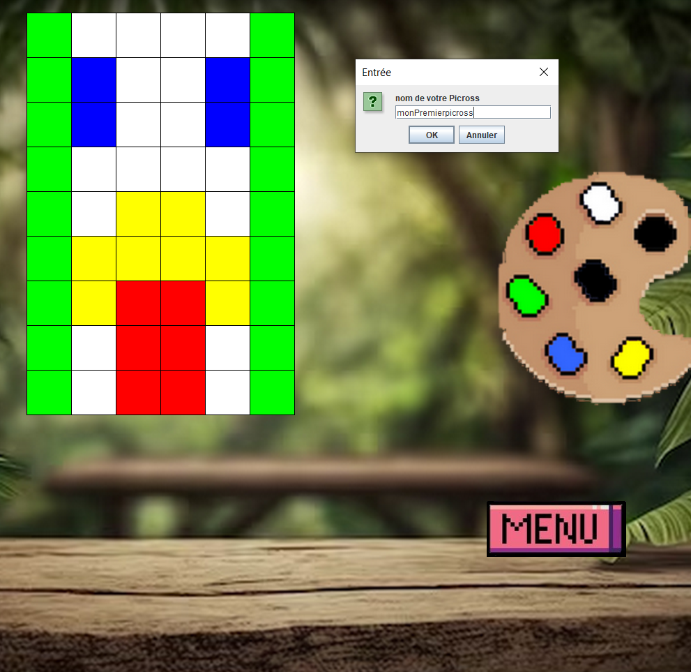 jeu Nonogramme création niveau